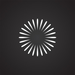 Obraz premium Firework related icon on background for graphic and web design. Simple illustration. Internet concept symbol for website button or mobile app.