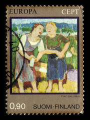 Artwork by Tyko Sallinen, The Washerwomen