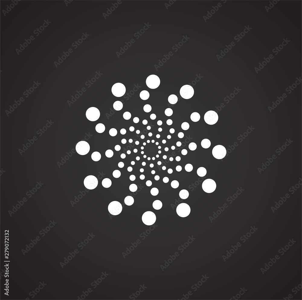 Poster firework related icon on background for graphic and web design. simple illustration. internet concep