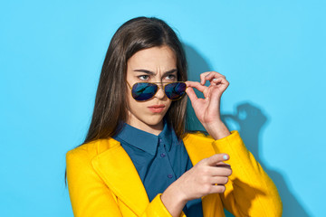 young woman with sunglasses