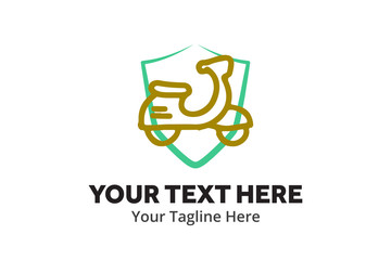 simple motorcycle logo creative design in flat style with color . emotorbike logo creative design for identity and club