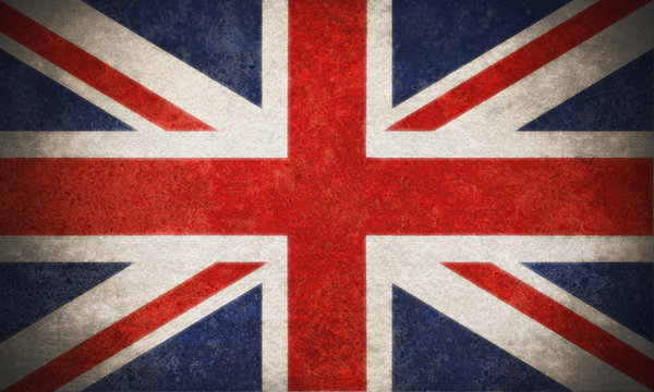 Flag of England(Union jack) with a raw, worn style