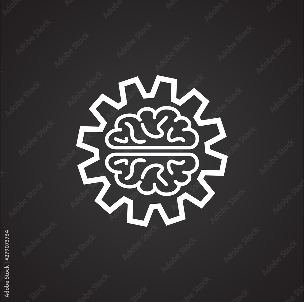 Poster ai icon on background for graphic and web design. simple illustration. internet concept symbol for w