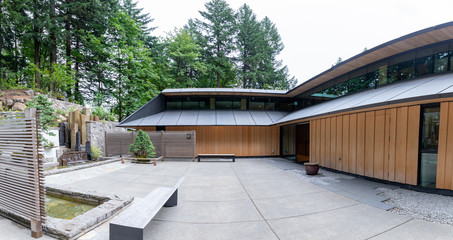 Building of Portland japanese garden