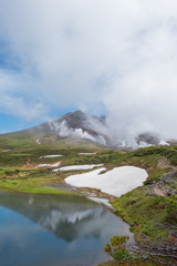 旭岳と鏡池