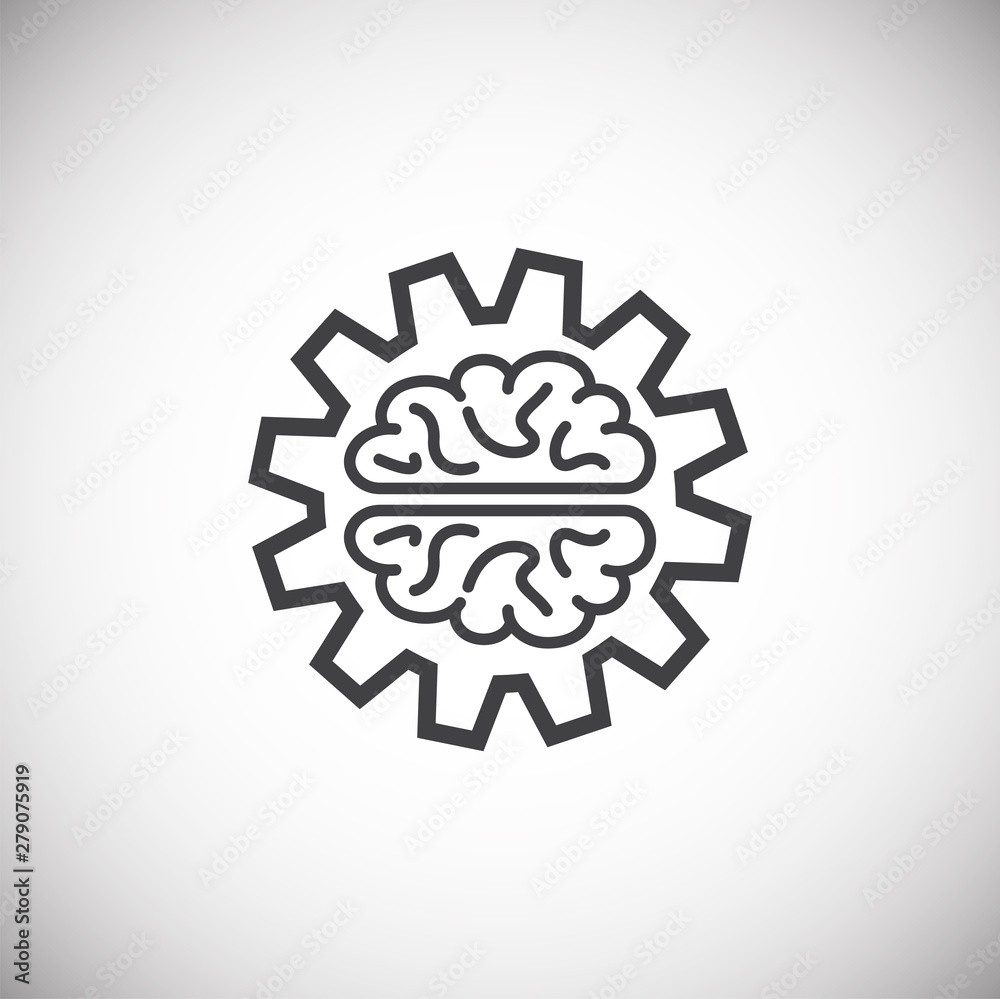 Poster ai icon on background for graphic and web design. simple illustration. internet concept symbol for w