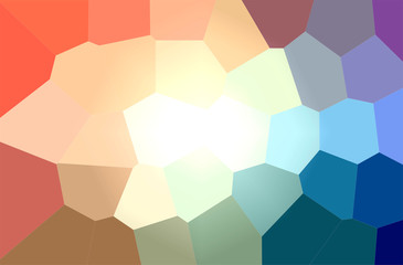 Abstract illustration of orange, pink, purple, red Giant Hexagon background