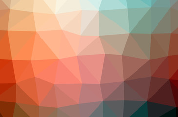 Illustration of abstract Orange horizontal low poly background. Beautiful polygon design pattern.