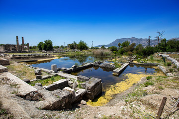 Bouleuterion in Letoon Ancient City. Mugla, Turkey
