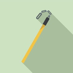 Fiberglass stick icon. Flat illustration of fiberglass stick vector icon for web design