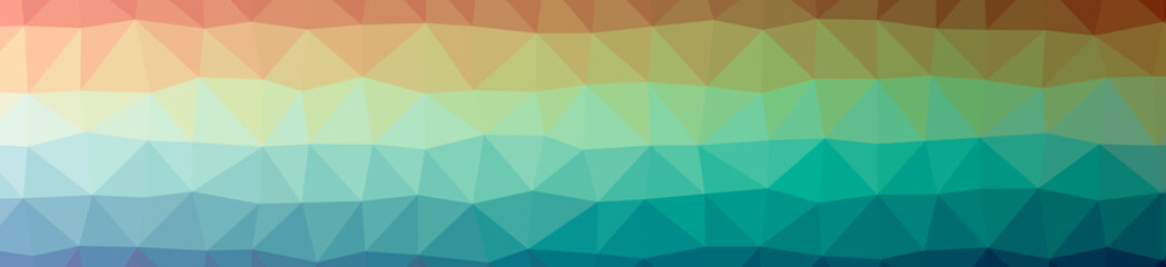 Obraz premium Illustration of abstract Blue, Yellow And Green banner low poly background. Beautiful polygon design pattern.