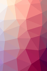 Illustration of abstract Pink vertical low poly background. Beautiful polygon design pattern.