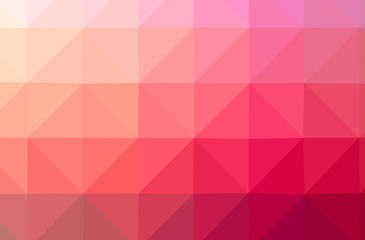 Illustration of abstract Red horizontal low poly background. Beautiful polygon design pattern.