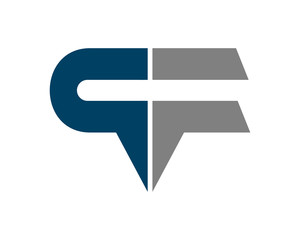 pf letter logo design template 2