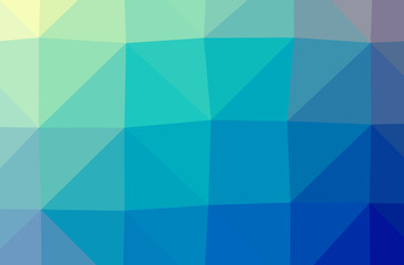 Illustration of abstract Blue And Yellow horizontal low poly background. Beautiful polygon design pattern.