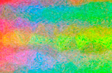 Fototapeta na wymiar Abstract illustration of green, purple, red Impressionist Pointlilism background