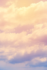 cloud background with a pastel colour