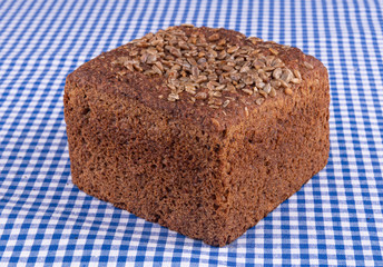 Close-up of a delicious multi-grain bread with sunflower seeds