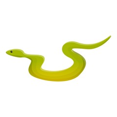 Jungle snake icon. Cartoon of jungle snake vector icon for web design isolated on white background