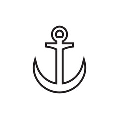 Anchor icon graphic design template vector illustration