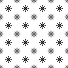 Snowflake pattern seamless vector repeat geometric for any web design