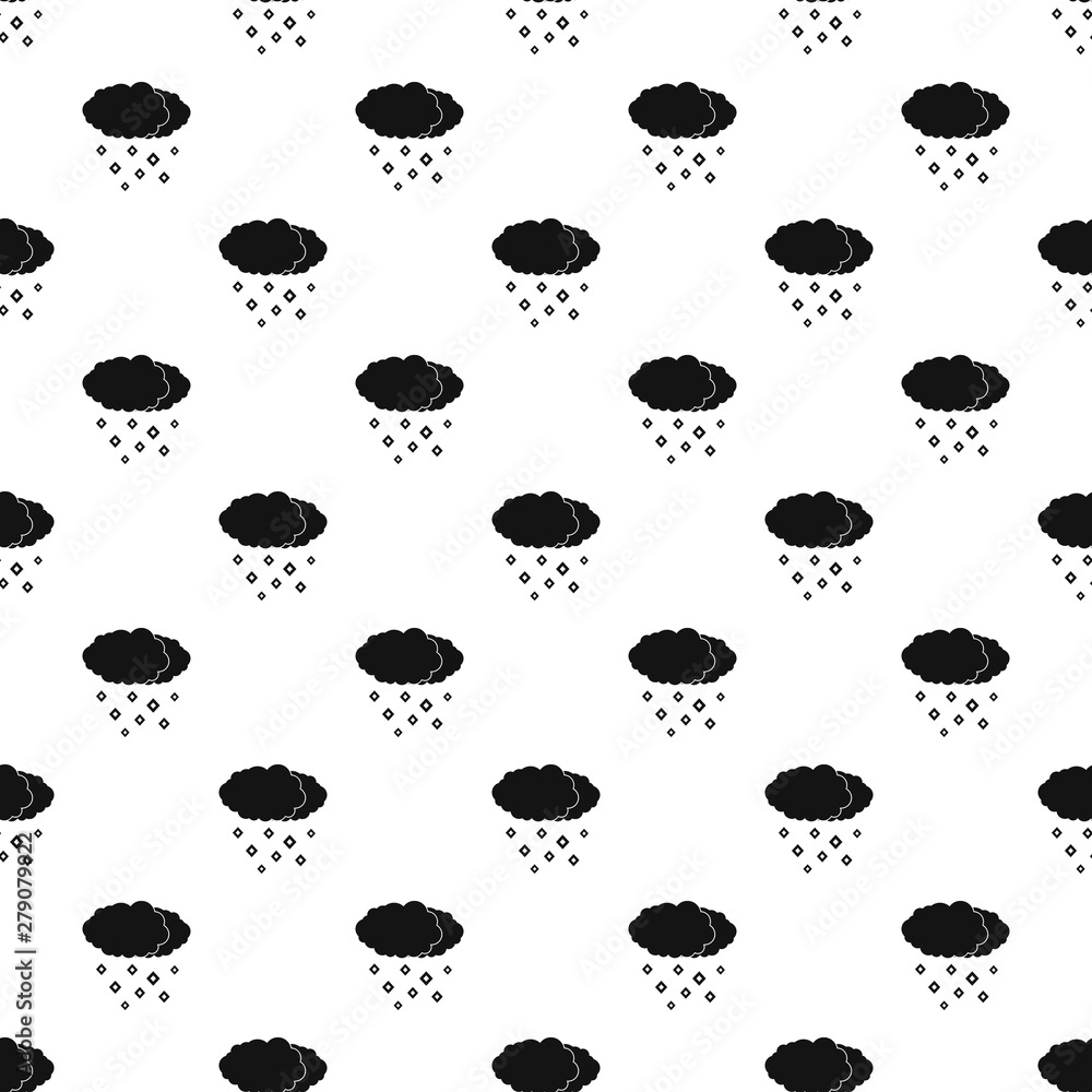 Poster snow cloud pattern seamless vector repeat geometric for any web design