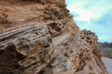 Rock formation near Point Reyes Lighthouse, California