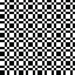 Seamless checkered pattern. Black and white geometric background.