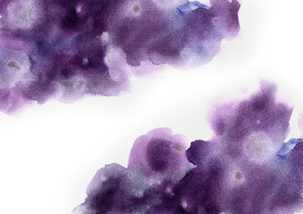 Abstract watercolor background for graphic design, hand painted on paper