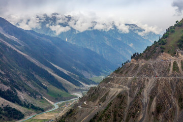 Zoji La Pass on Leh to Sri Nagar highway and is the second  highest pass after Fotu La on the...
