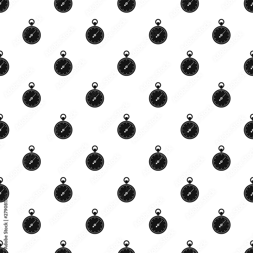 Poster stopwatch pattern seamless vector repeat geometric for any web design