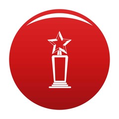 Star award icon. Simple illustration of star award vector icon isolated on white background