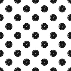 Clock minimal pattern seamless vector repeat geometric for any web design
