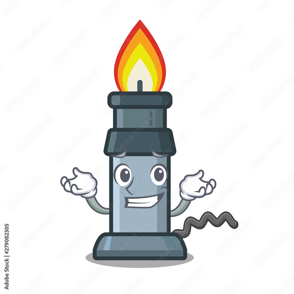 Canvas Prints grinning bunsen burner in the mascot shape