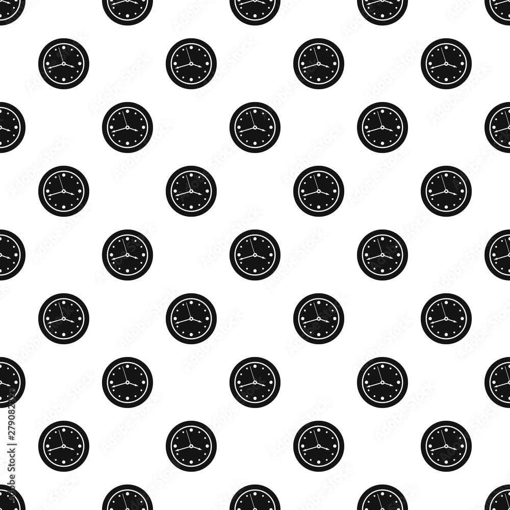 Poster clock design pattern seamless vector repeat geometric for any web design