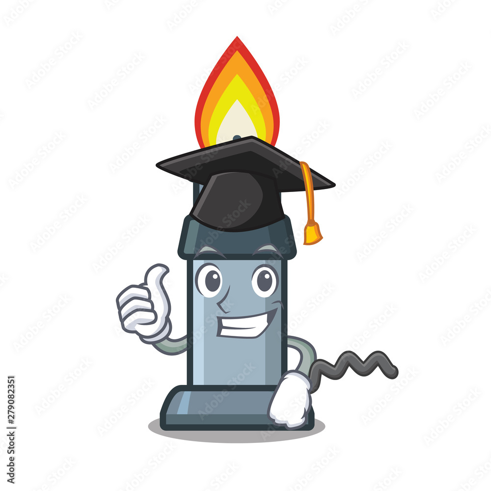 Canvas Prints Graduation bunsen burner in the mascot shape