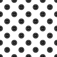 Clock design pattern seamless vector repeat geometric for any web design