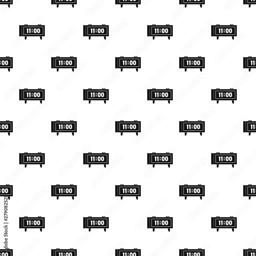 Poster alarm clock retro pattern seamless vector repeat geometric for any web design