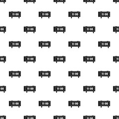 Alarm clock retro pattern seamless vector repeat geometric for any web design