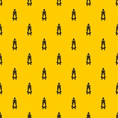 Space shuttle pattern seamless vector repeat geometric yellow for any design