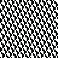 Fototapeta premium Seamless geometric pattern. Black and white texture. Abstract background with 3d effect.
