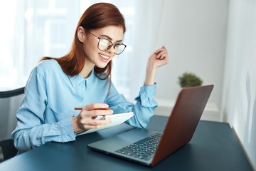 young woman in office