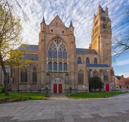 Saint-Salvator Cathedral ( Sint-Salvatorskathedraal ), the main church of Brugge Belgium
