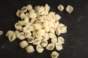 gluten free rice flour paste on black background