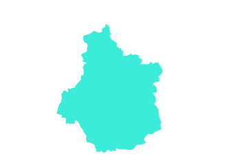 Fototapeta premium Region of Loire Valley Center map