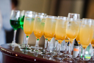 A catering service with variety of beverages