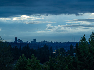Seattle Skyline Sunset