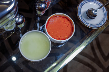 arabic food in a party hall buffet