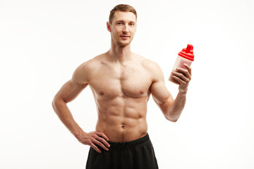 Fototapeta premium Healthy foods and lifestyle photoshoot on white backgroud.