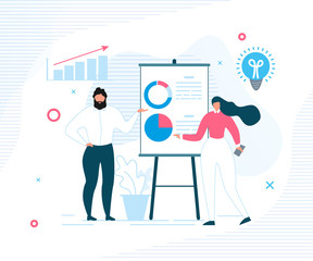 People Office Worker Report Showing Statistics